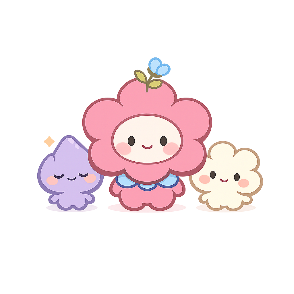 Bloomie y sus amigos, las mascotas de Comic Bloom